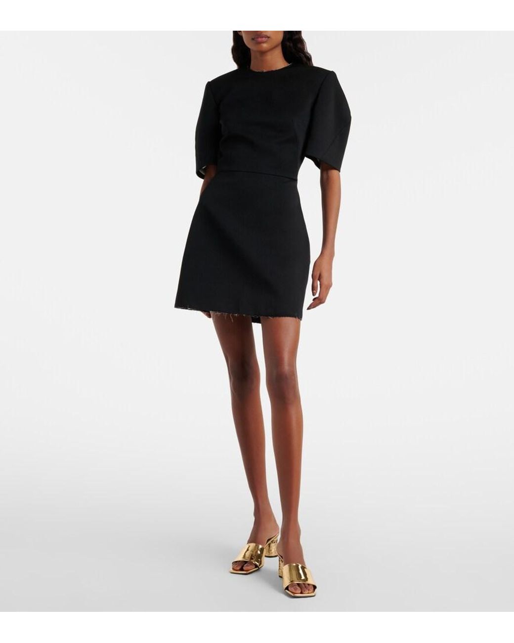 Givenchy Black Tape 65 Mirrored Leather Mules