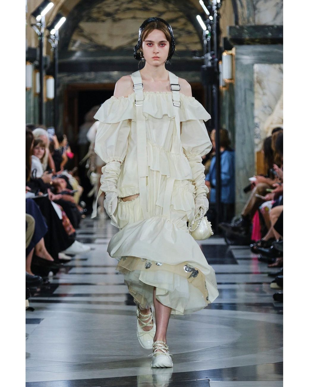 Simone Rochaシモーネロシャ Trek Ballerina スニーカー Simone Rocha - Low-Trek Ballerina embroidered shoes Simone Rocha