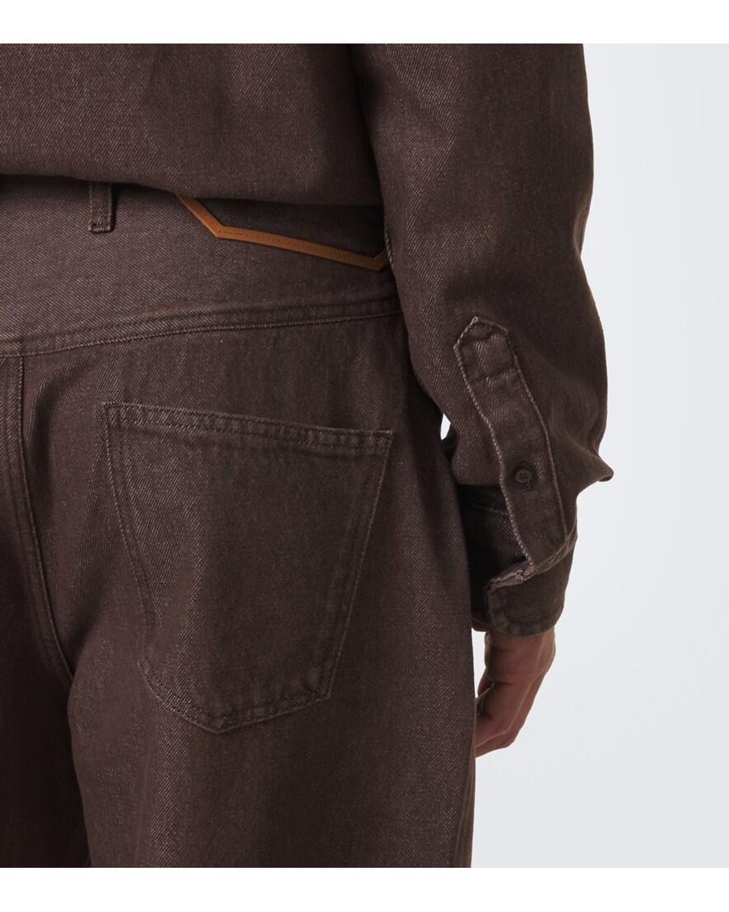 Jacquemus Brown De-Nimes Tempo Barrel-Leg Jeans for men