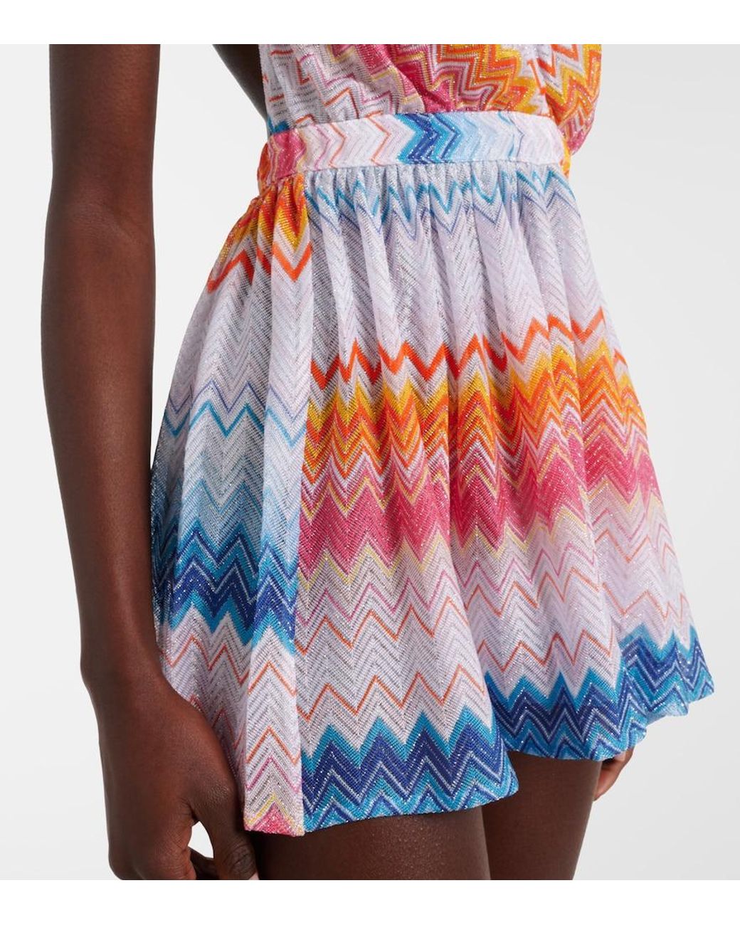 Missoni Multicolor Zigzag Halterneck Romper