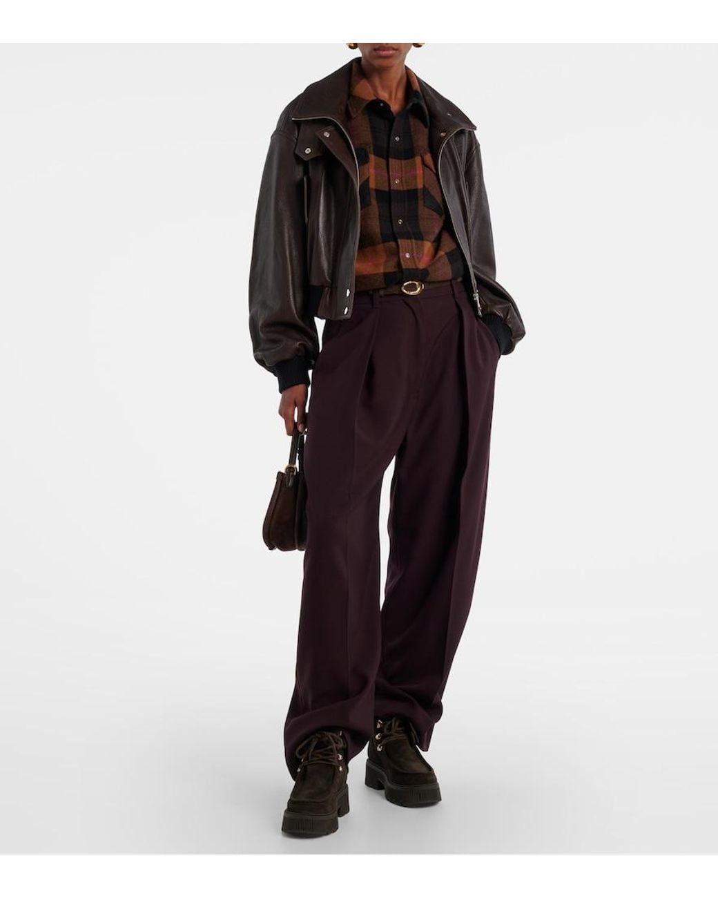 Bogner Black Turin Shearling-Trimmed Suede Lace-Up Boots