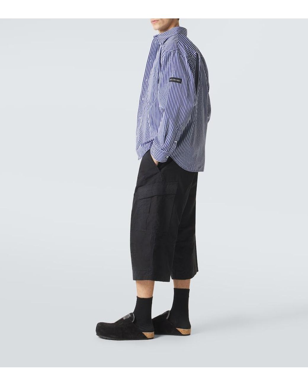 Balenciaga Black Dumbo Suede Slides for men