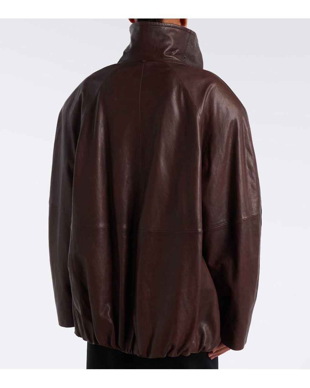 Sportmax Brown Belted Leather Jacket