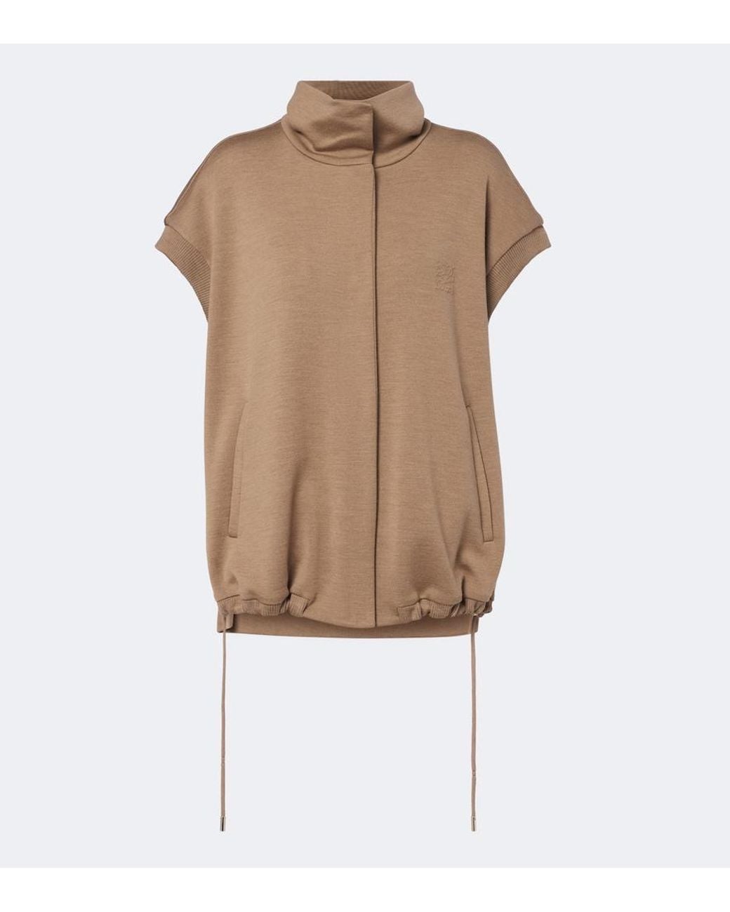Max Mara Natural Virgin Wool Vest