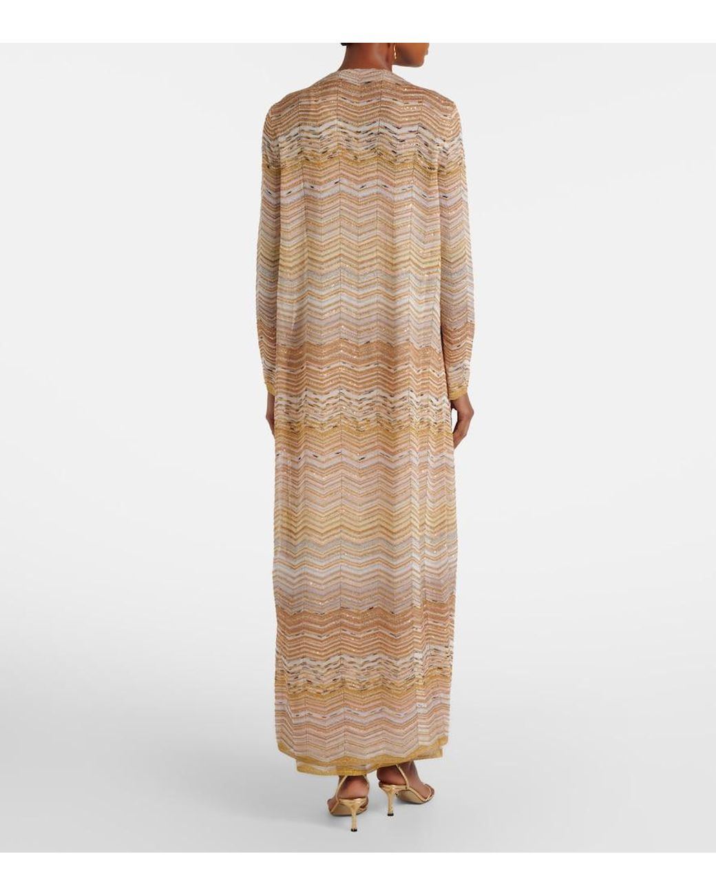 Missoni Natural Zigzag Lame Cardigan