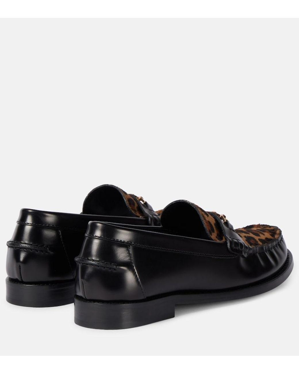 Versace Black Leather Shoes