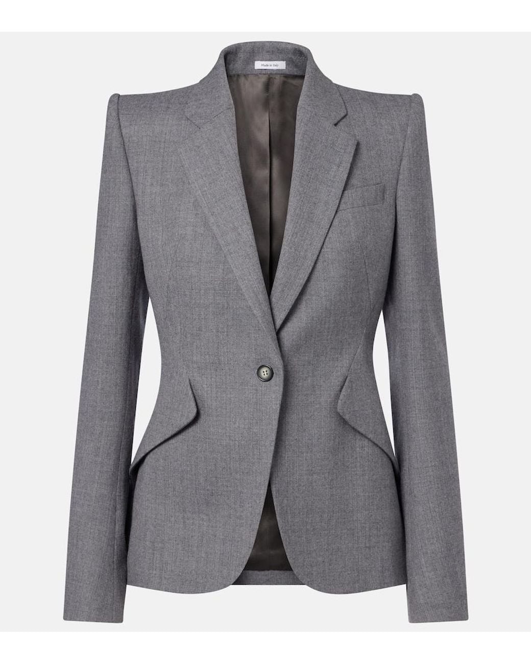 McQueen Gray Wool Blazer