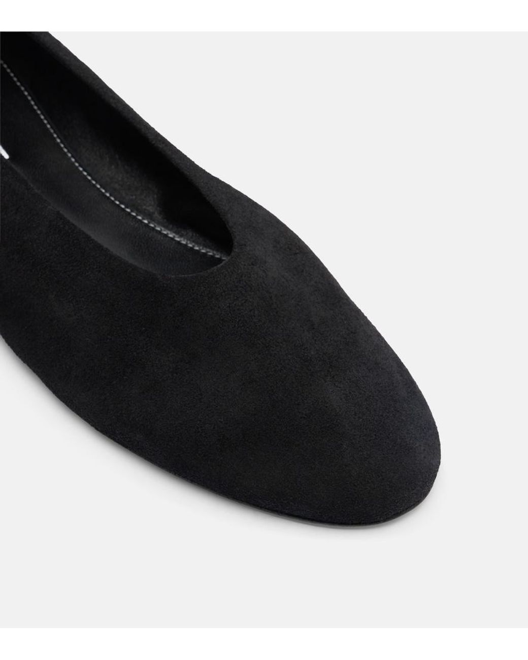 Totême Blue Suede Ballet Flats