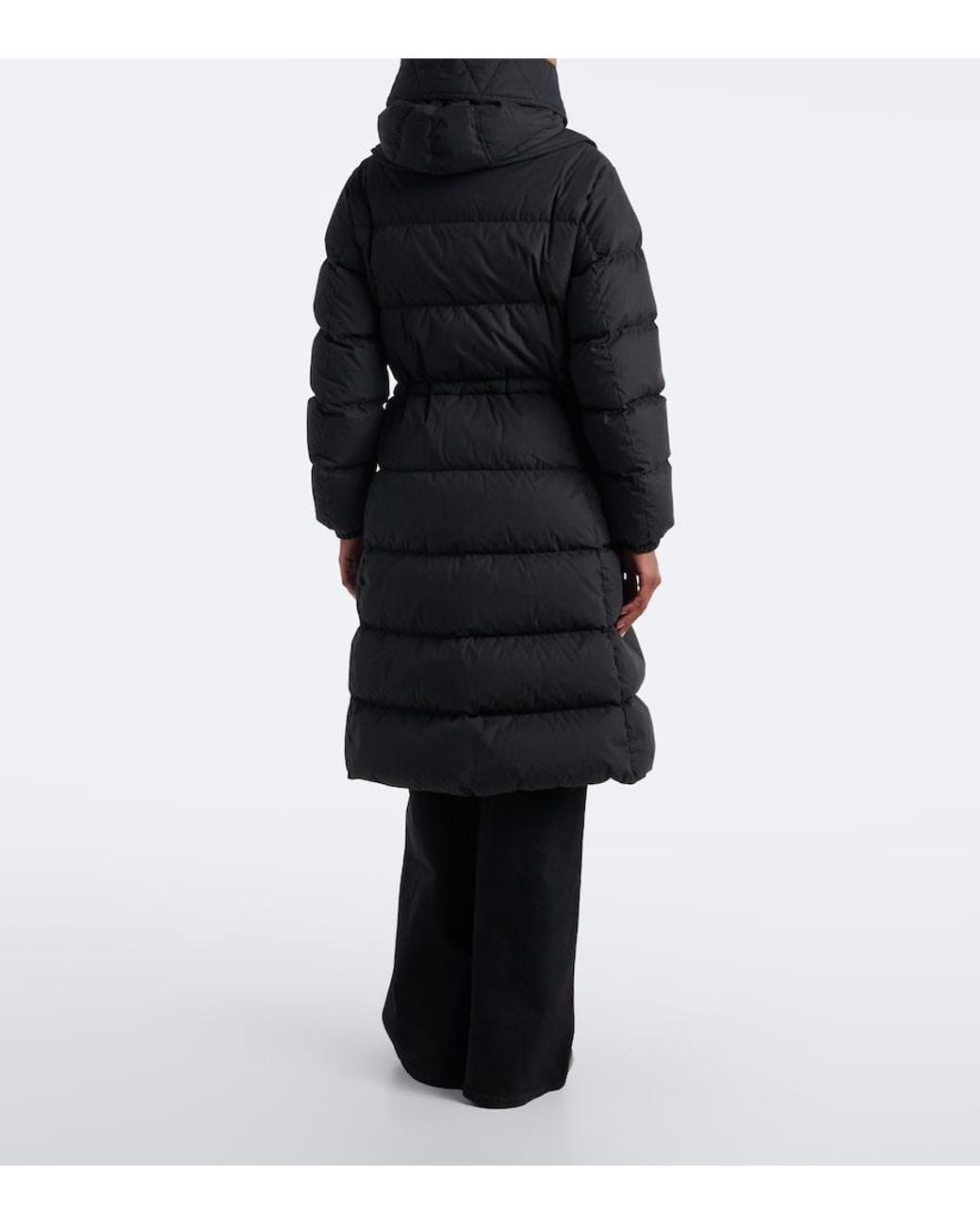Moncler Black Pic Hooded Down Coat