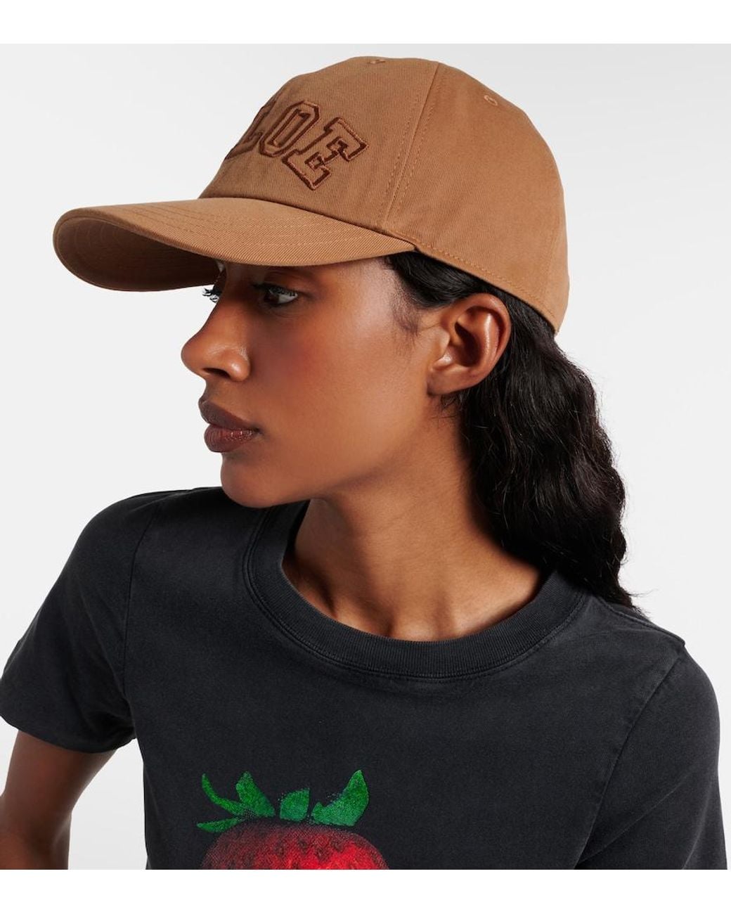Cappello Da Baseball Signature di Chloé in Natural