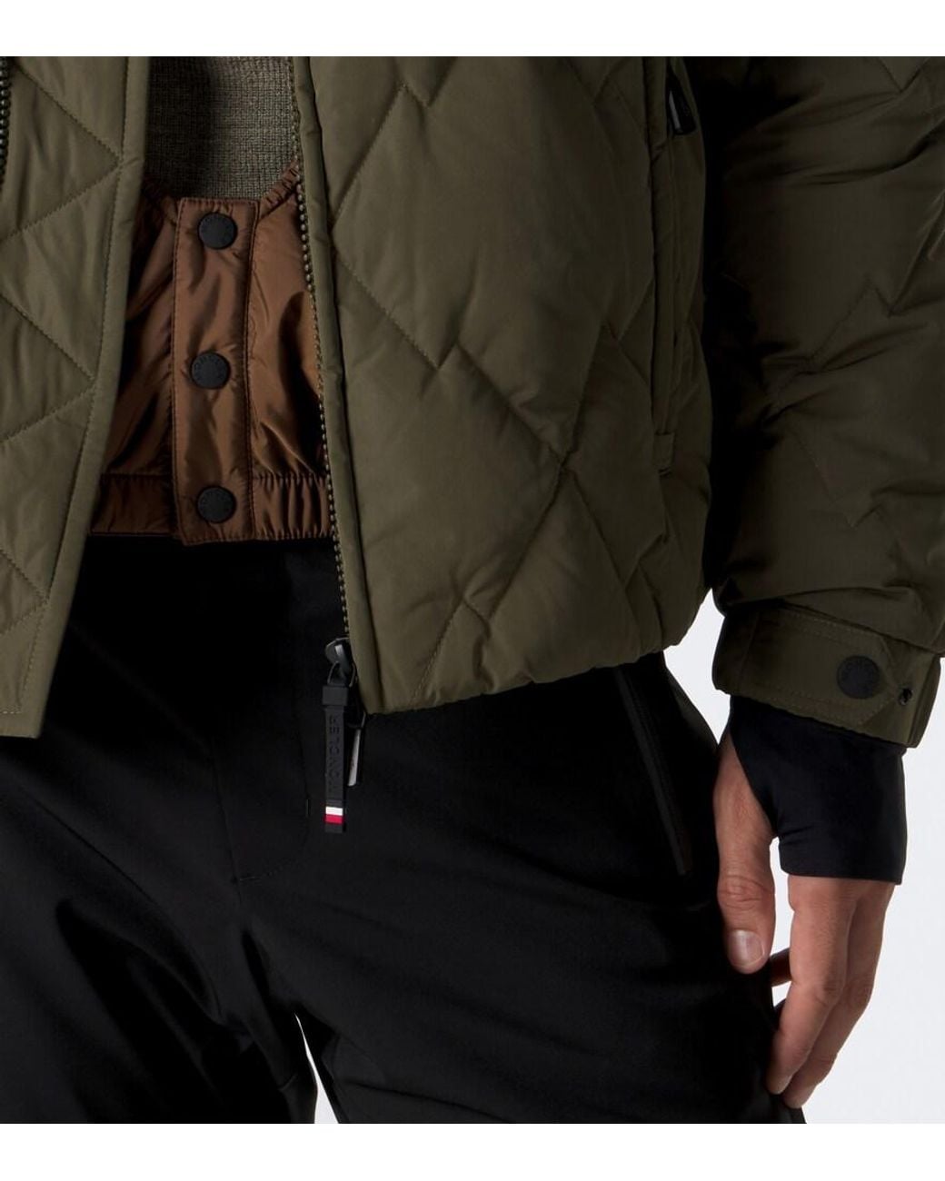 Moncler Green Bramans Down Jacket for men