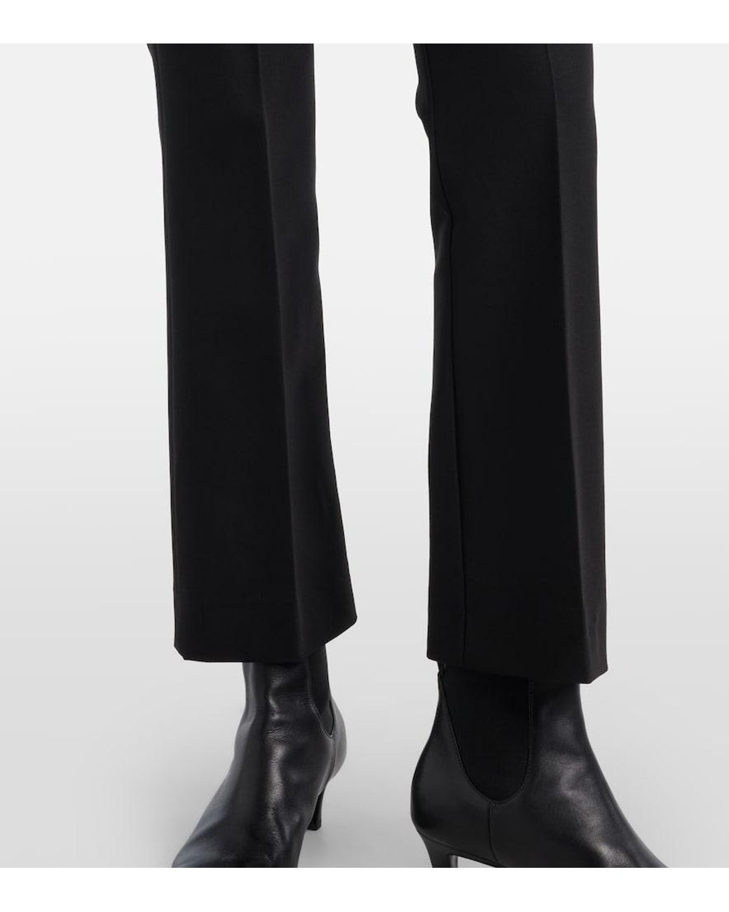 Max Mara Blue Fatina Cropped Straight Pants