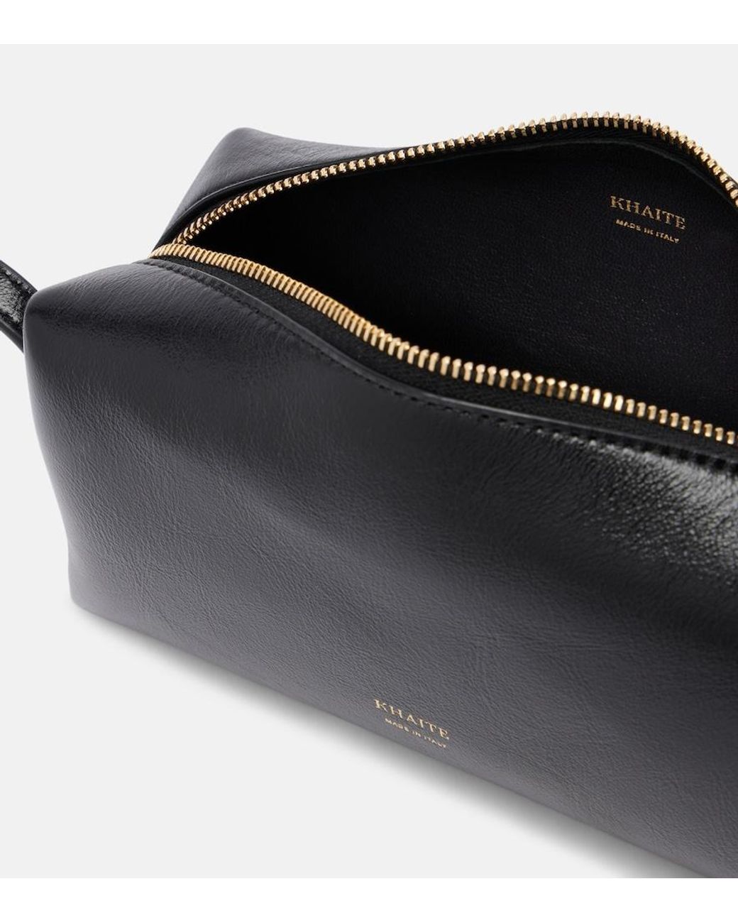 Khaite Black Kye Mini Leather Crossbody Bag
