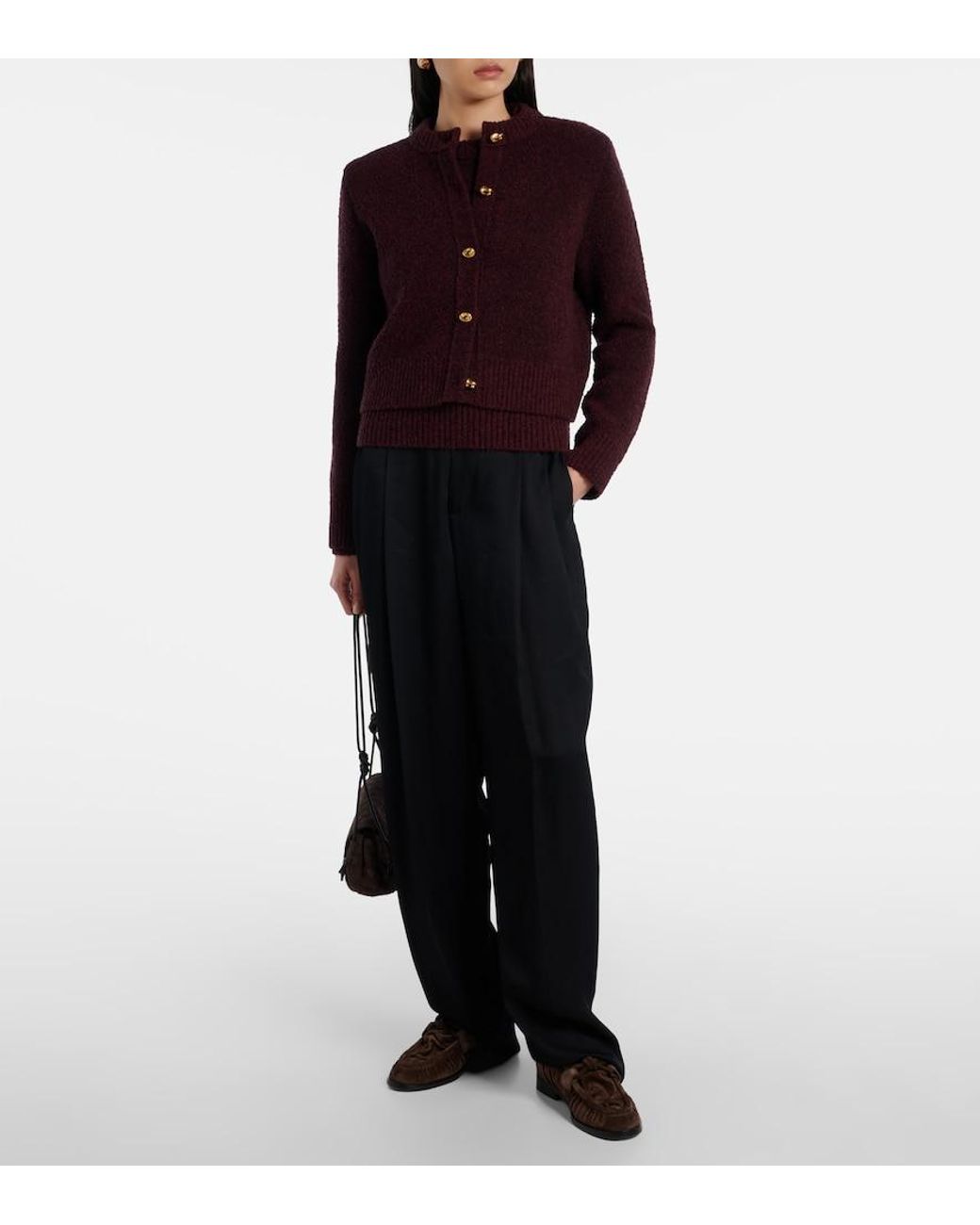 Bottega Veneta Brown Astaire Knot Suede Loafers