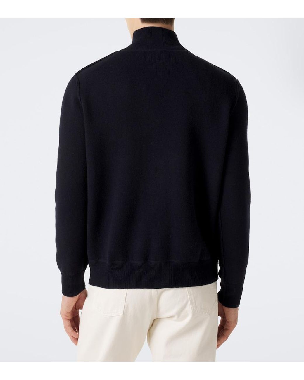 Allude Blue Wool And Cashmere Jacket for men