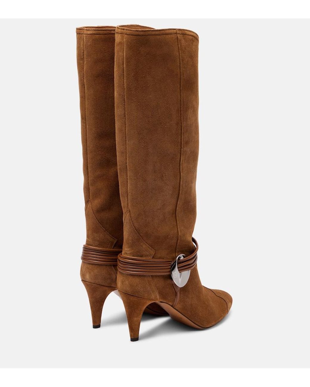 Isabel Marant Brown Lestany Suede Knee-High Boots