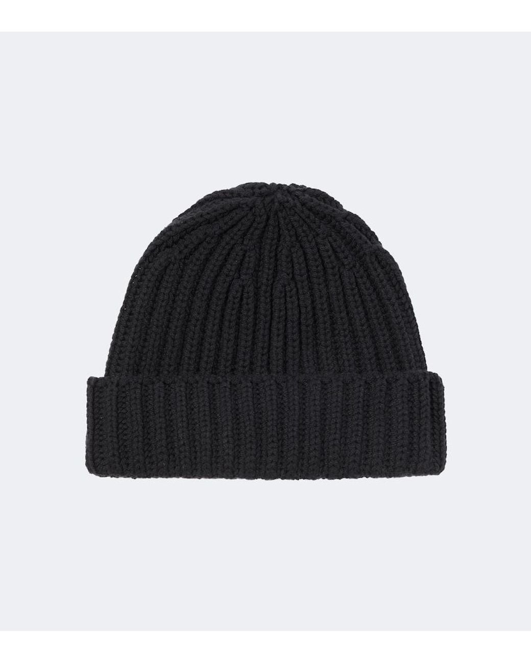 STÒFFA Black Cashmere Beanie for men