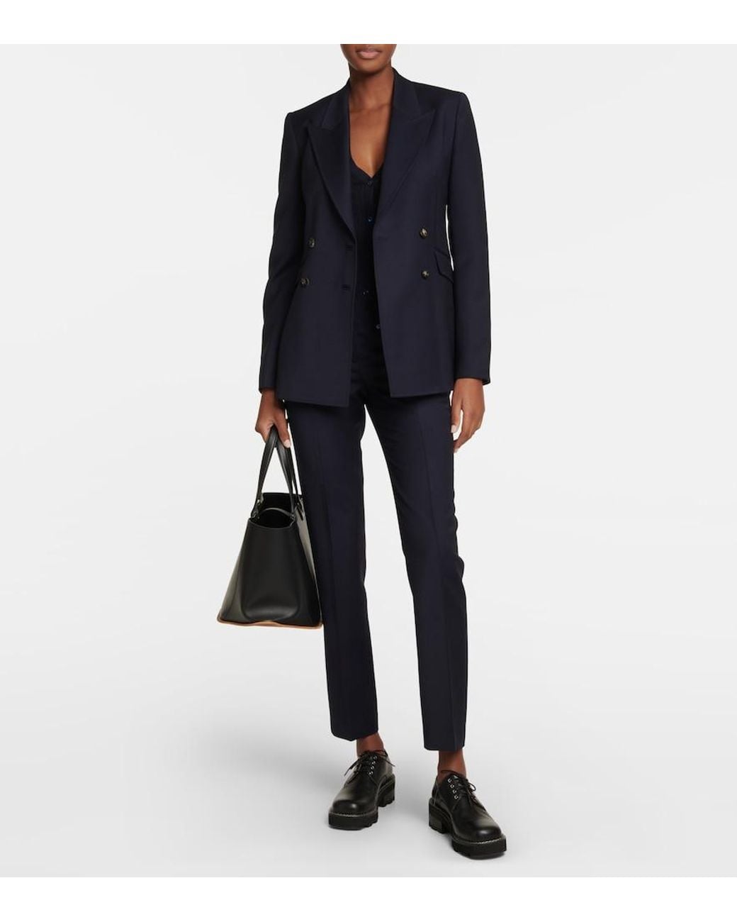 Gabriela Hearst Blue Angela Wool Blazer