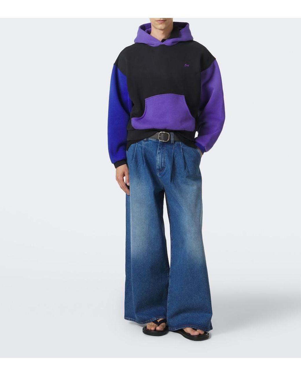 ERL Blue Wide-Leg Jeans for men