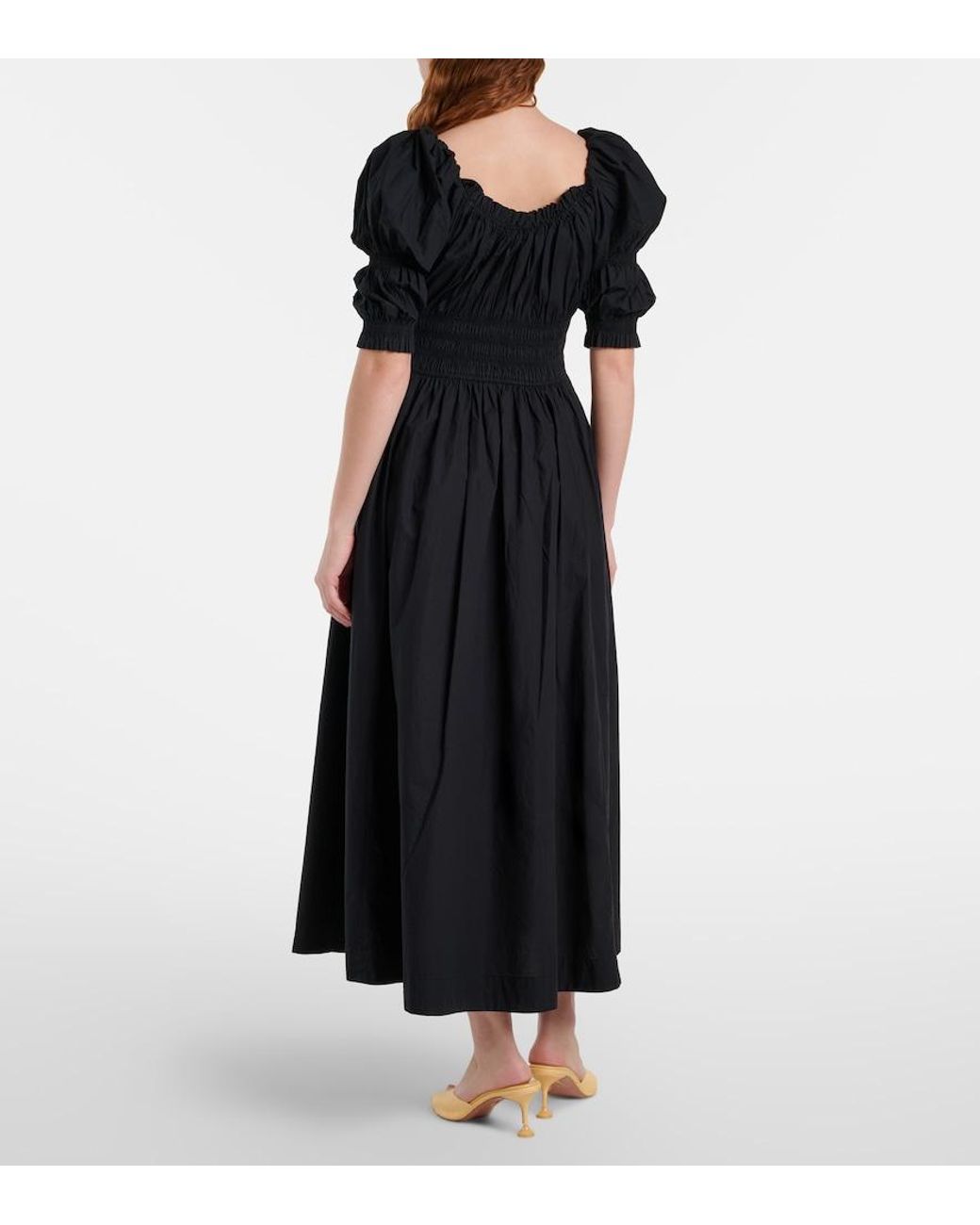 Doen Black Kleid Aus Baumwolle