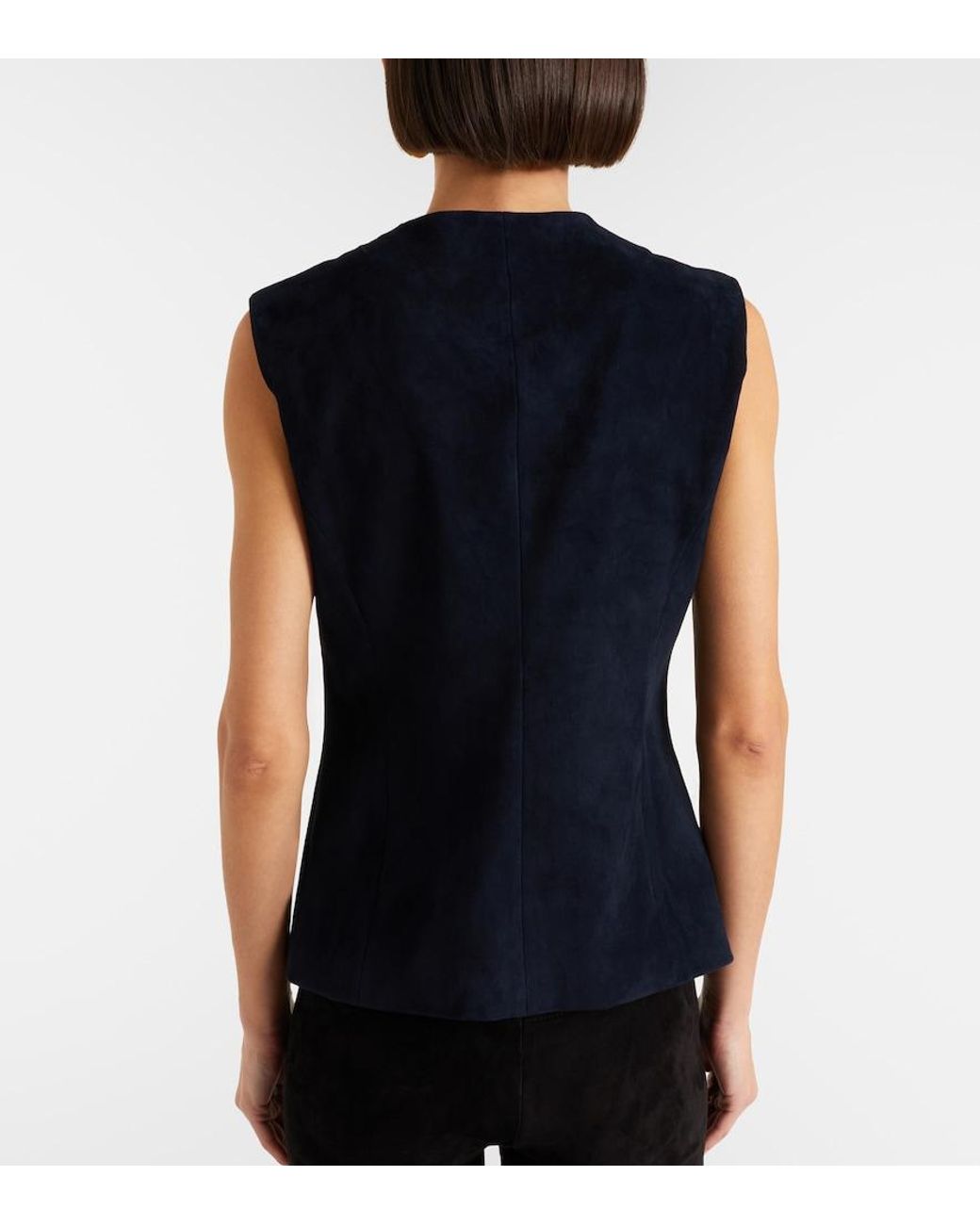 Stouls Blue Casino Suede Vest