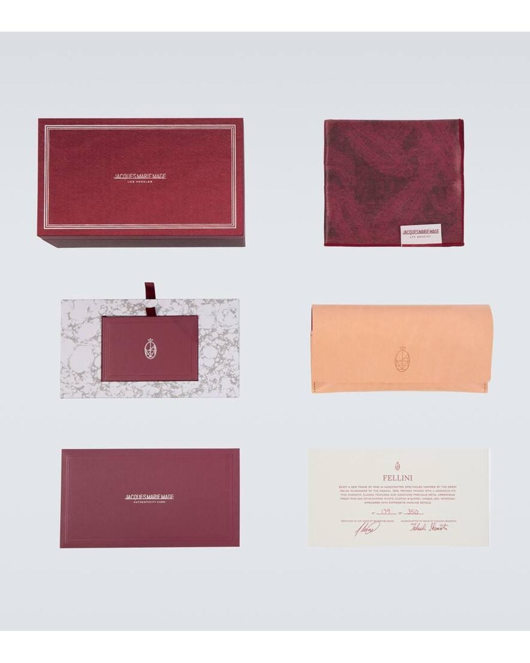 Jacques Marie Mage Brown Fellini Square Sunglasses for men