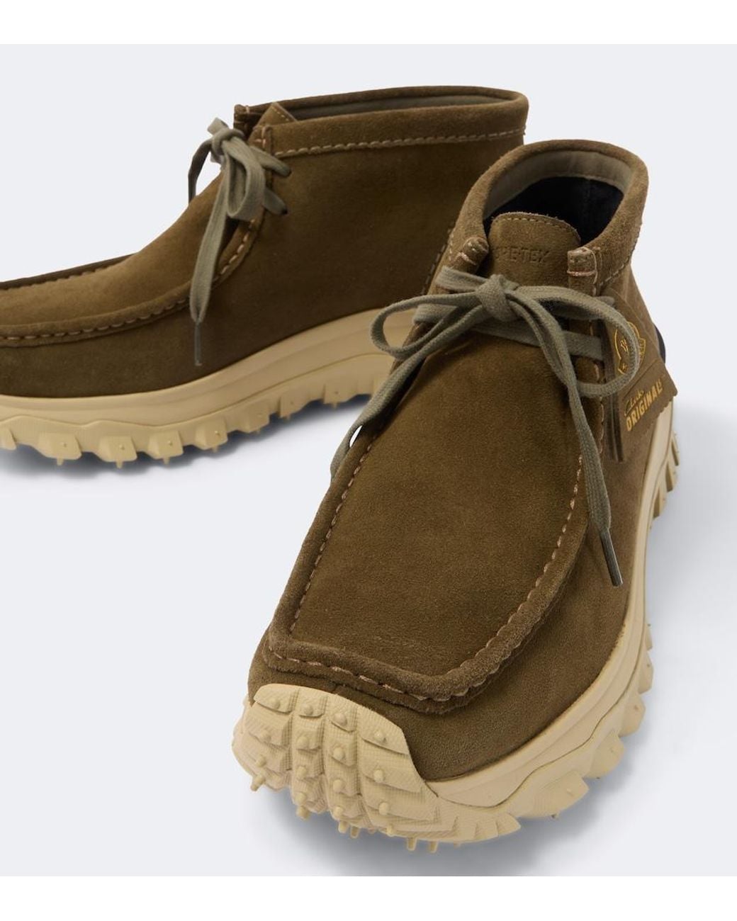 Moncler Brown X Clarks Originals Trailgrip Wallabee Boots for men