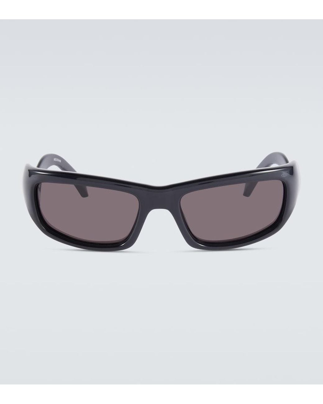 Balenciaga Gray Hamptons Rectangular Sunglasses for men