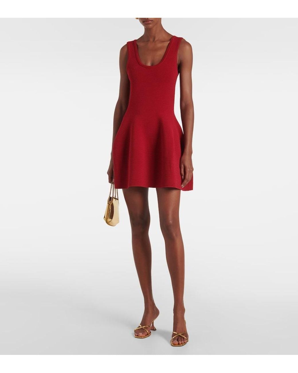 Jonathan Simkhai Red Larina Mini Dress