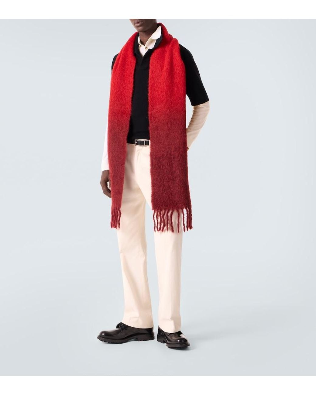 Allude Black Wool And Cashmere Polo Sweater for men
