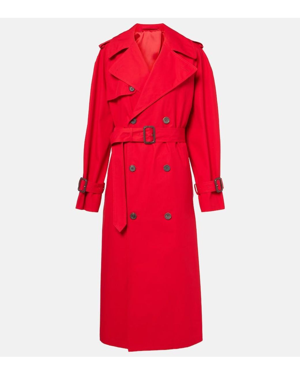 Wardrobe NYC Red Cotton Trench Coat
