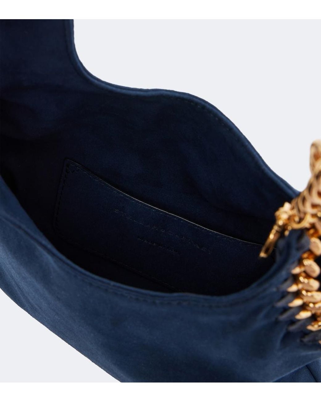 Stella McCartney Blue Falabella Small Top Handle Bag