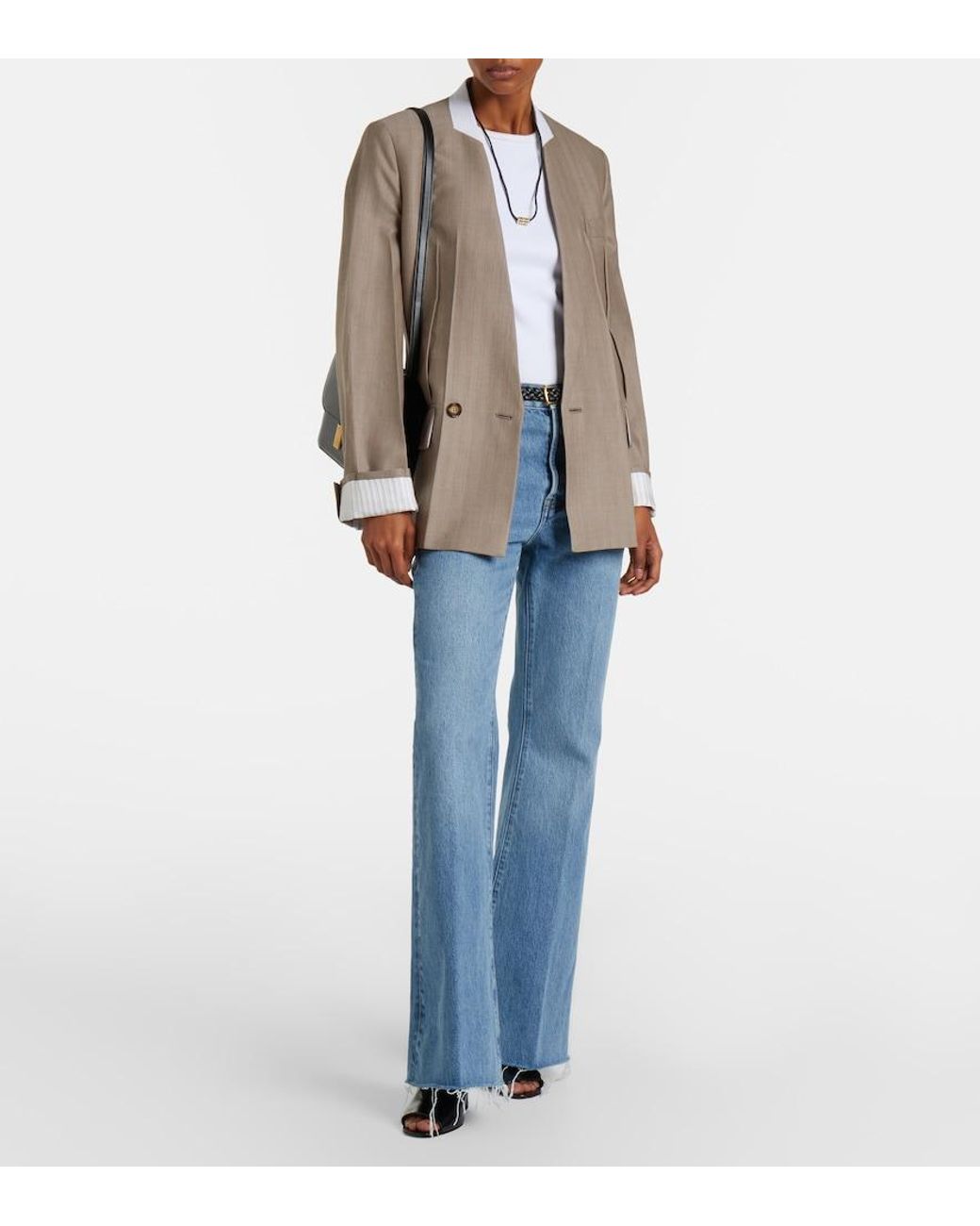 FRAME Blue The Lax Flared Jeans