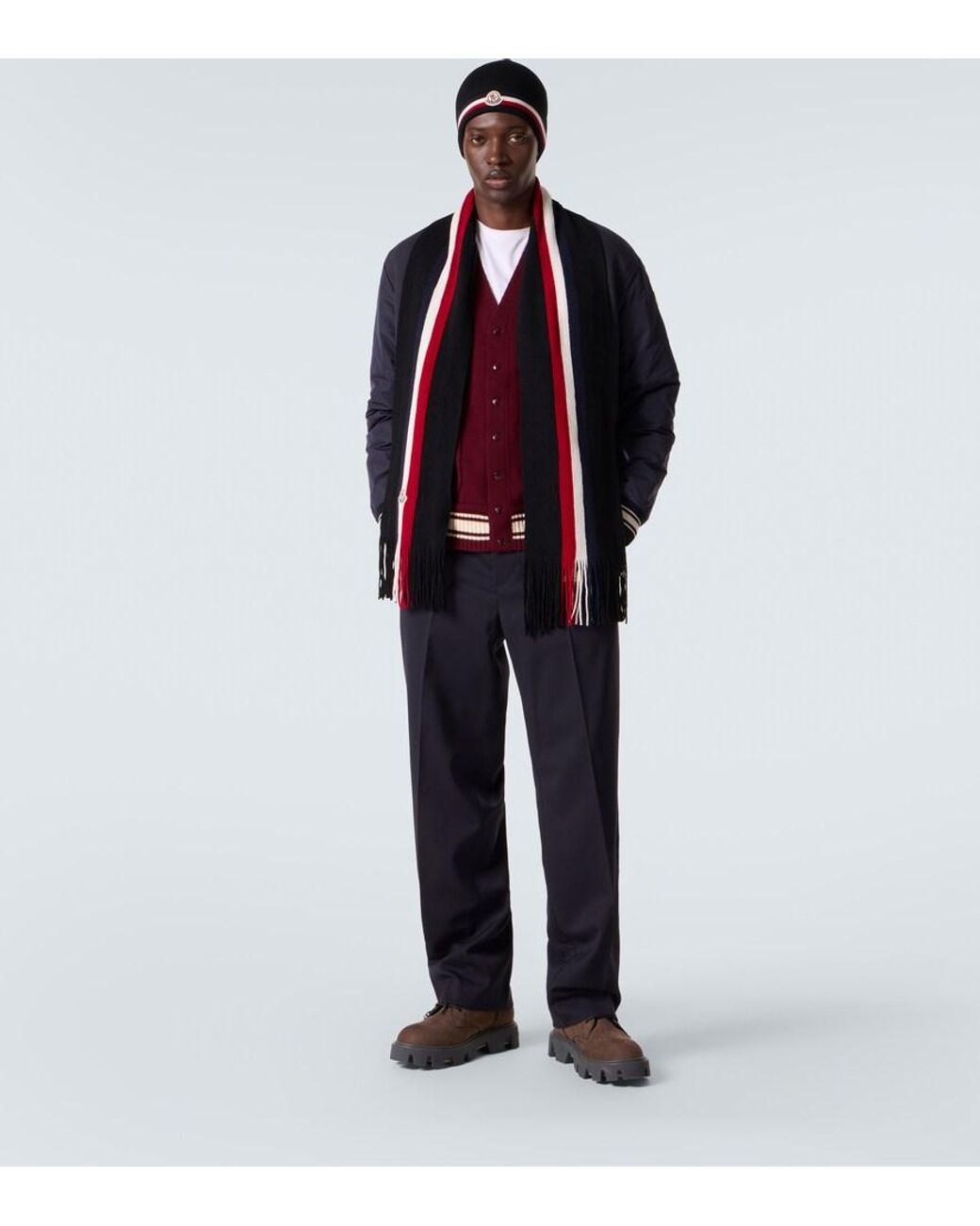 Sciarpa di Moncler in Black da Uomo