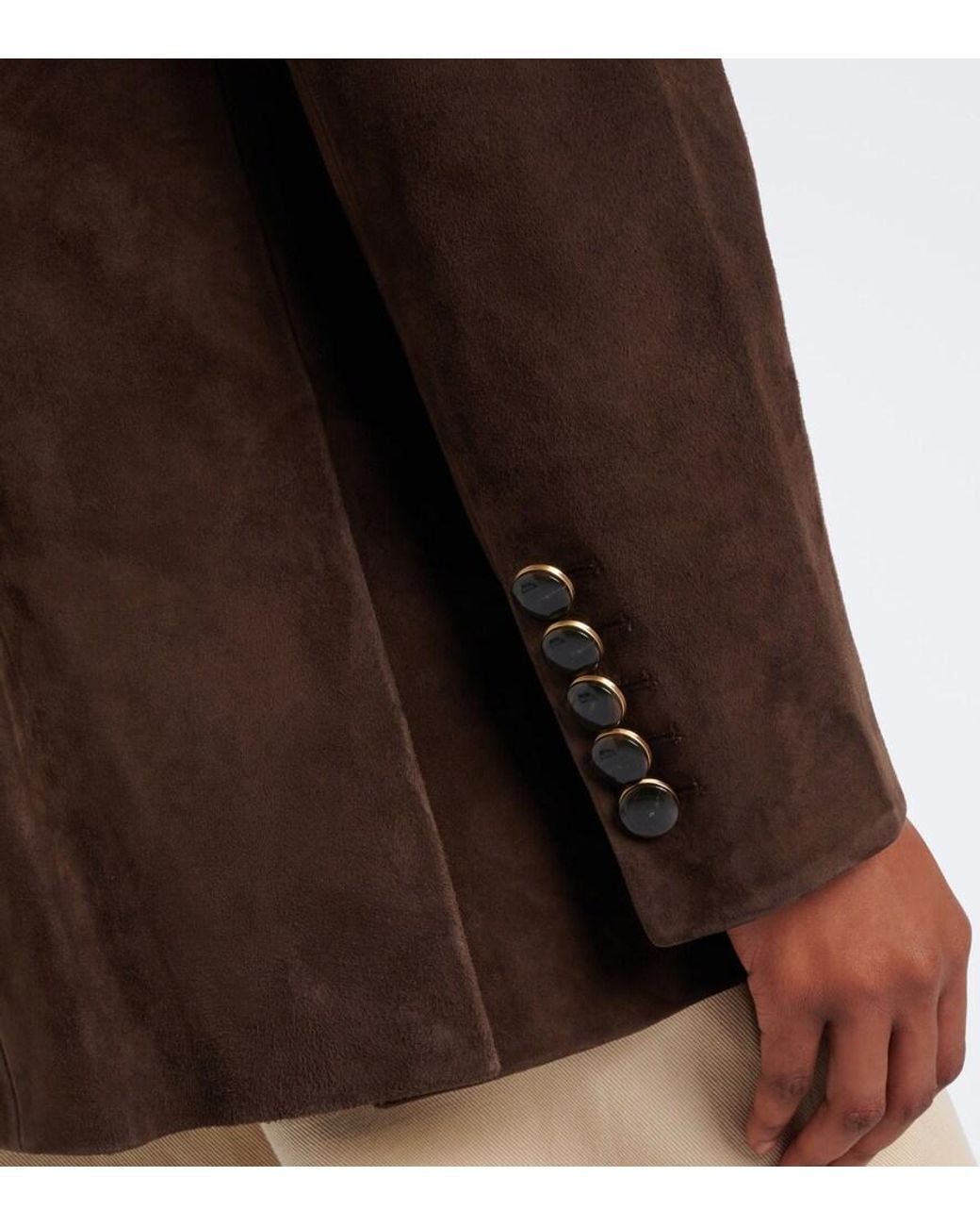 Veronica Beard Brown Maci Suede Blazer