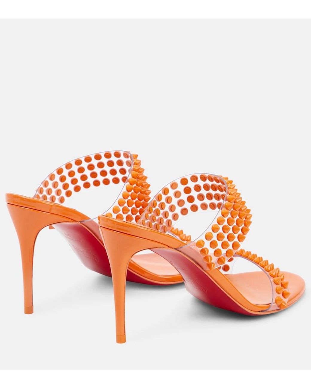 Christian Louboutin Multicolor Spike Only 85 Pvc And Leather Sandals