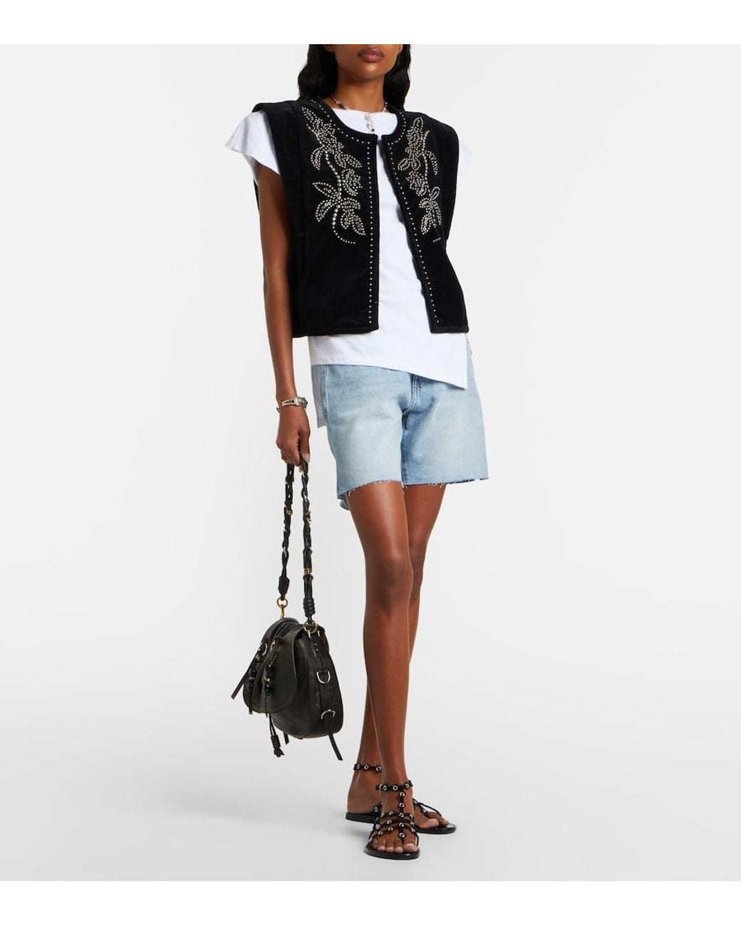 AG Jeans Blue Ex-Boyfriend Denim Shorts