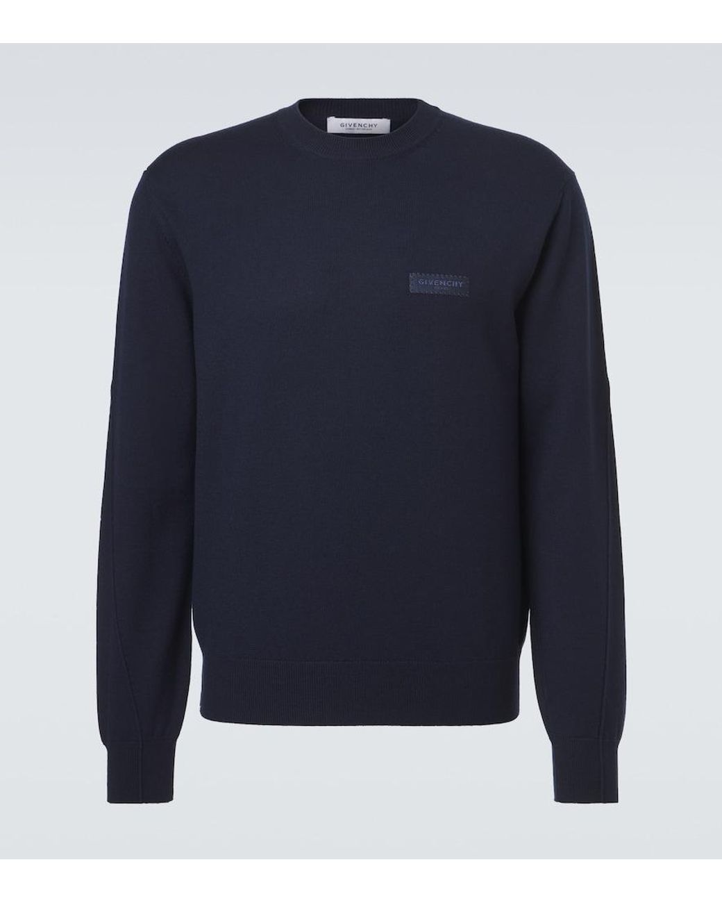 Givenchy Blue Wool Sweater for men