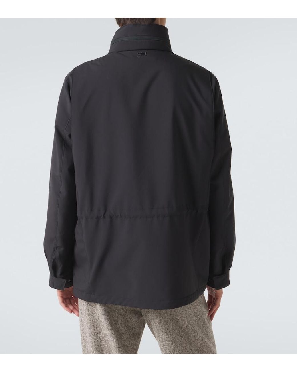 Agnona Blue Technical Field Jacket for men