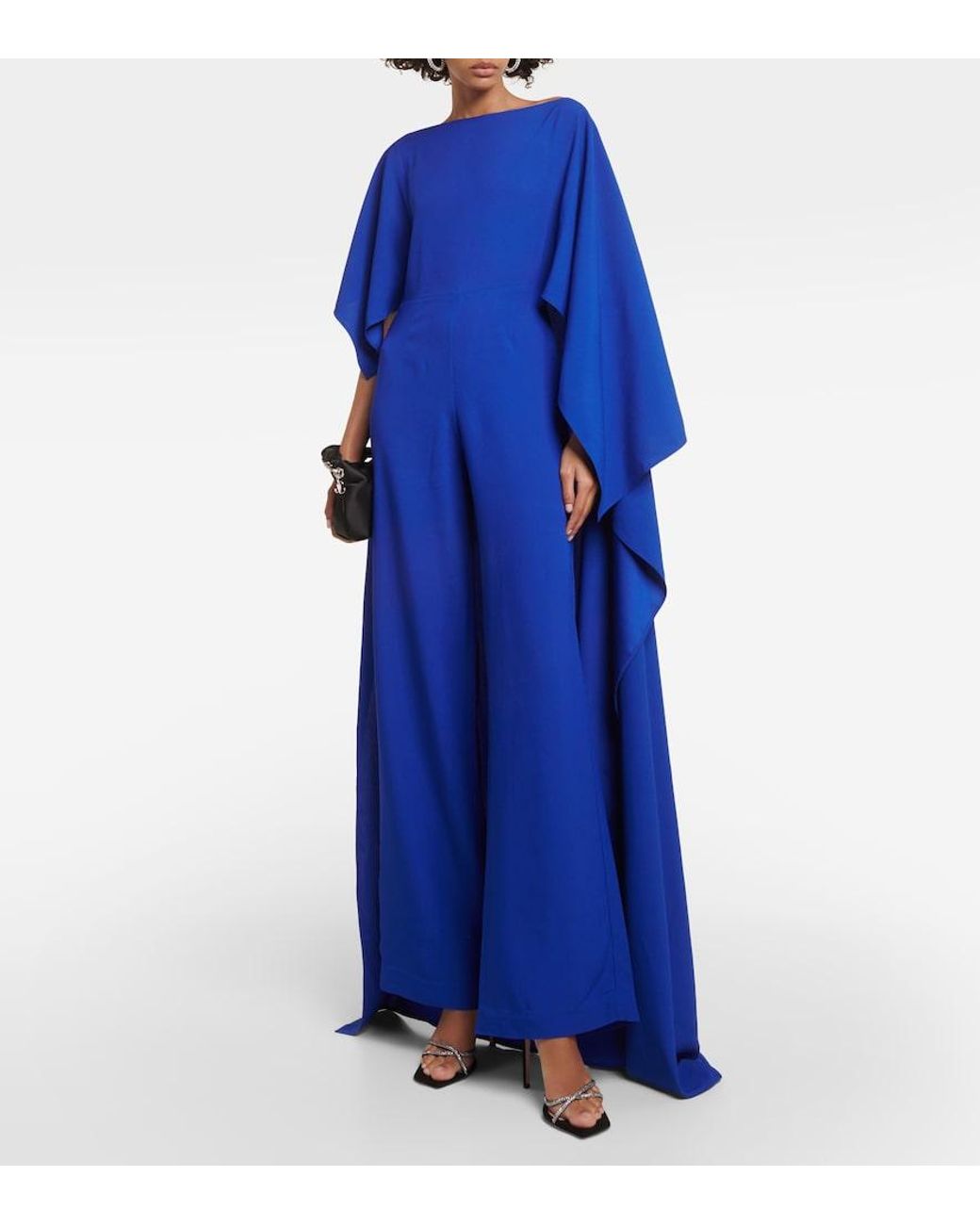 Taller Marmo Blue Jerry One-Shoulder Jumpsuit