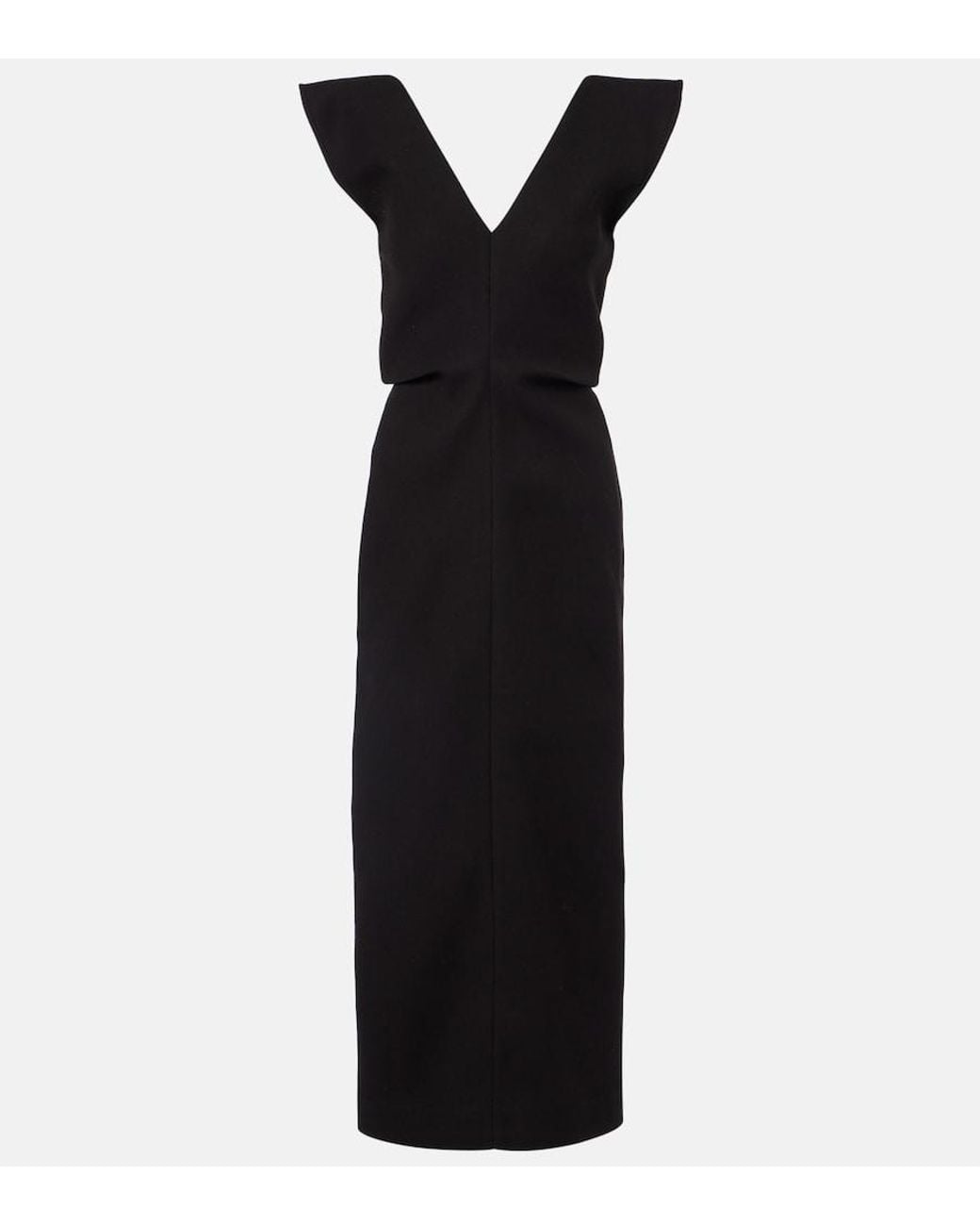 Proenza Schouler Black Mariam Scuba Midi Dress