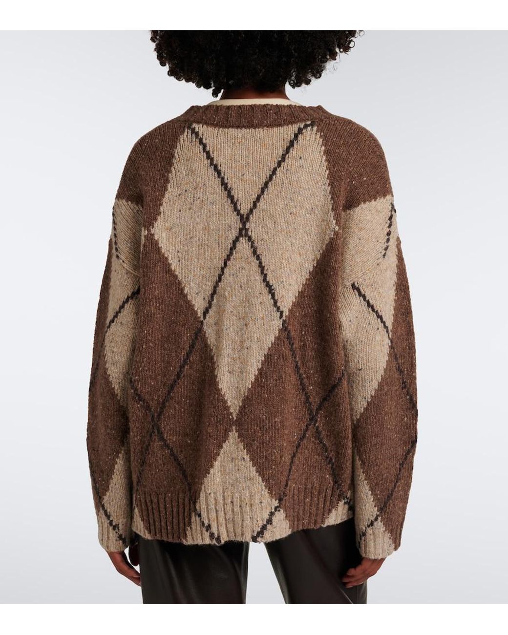 Altuzarra Brown Ramblers Wool And Alpaca-Blend Cardigan