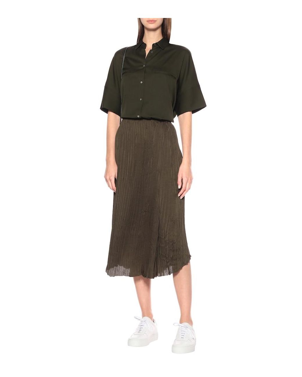 Vince Multicolor Midirock Aus Crepe