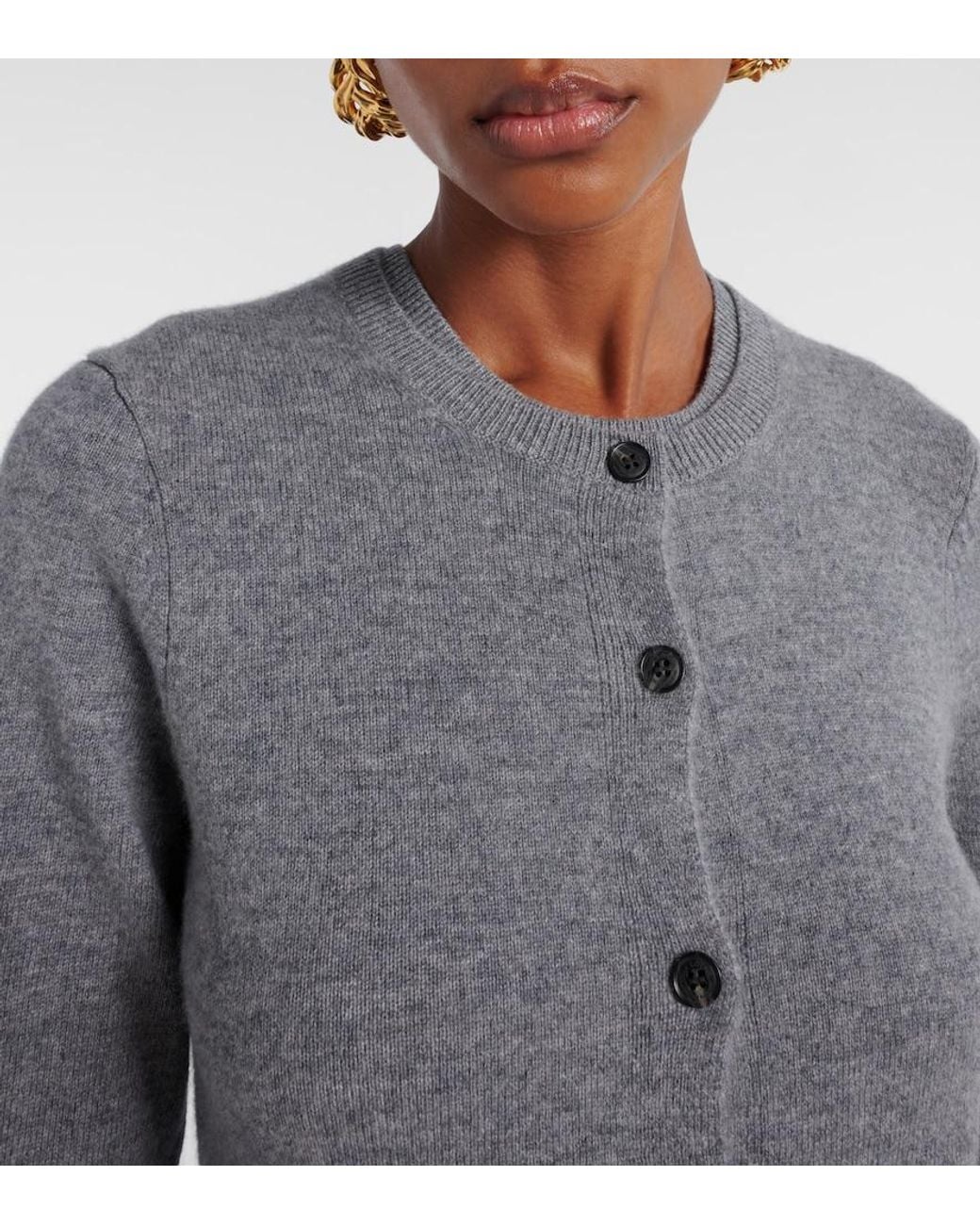 Nili Lotan Gray March Cashmere Cardigan