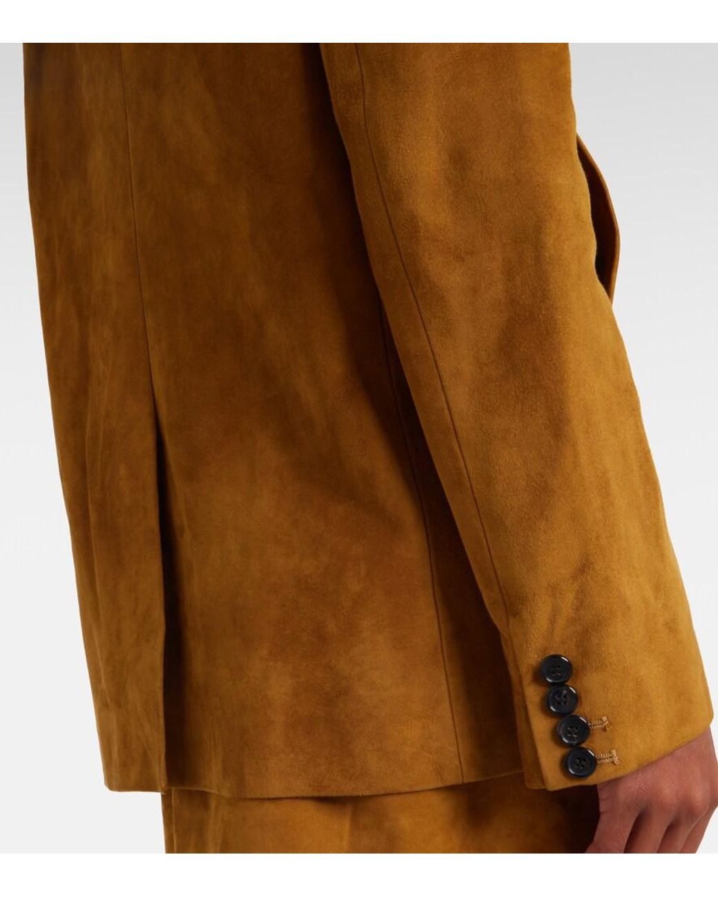 Khaite Brown Saraphina Suede Jacket