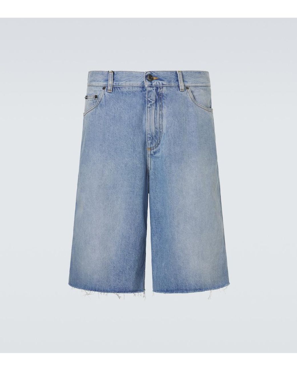Dolce & Gabbana Blue Denim Bermuda Shorts for men