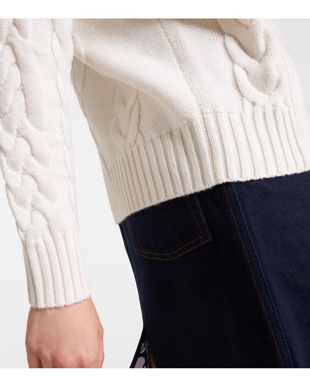 Max Mara Natural Micio Wool And Cashmere Cardigan