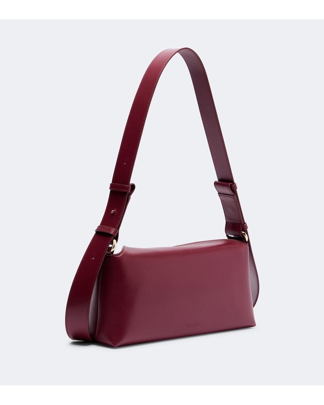 Erdem Red Bloom East West Medium Leather Shoulder Bag