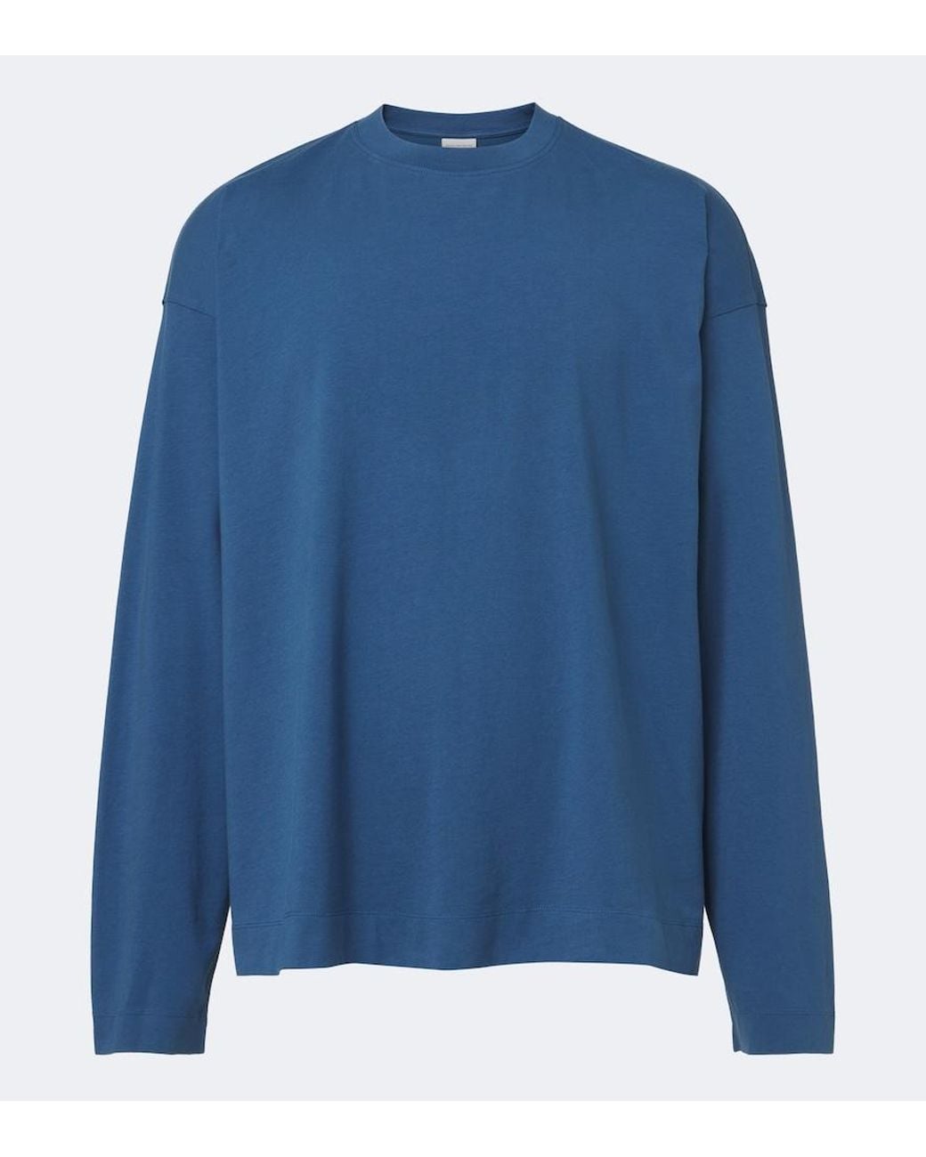 Dries Van Noten Blue Cotton Jersey T-Shirt for men
