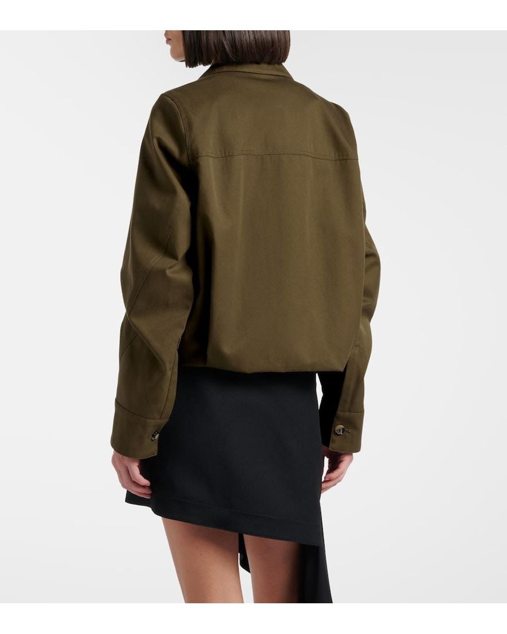 Loewe Green Cotton And Silk Jacket